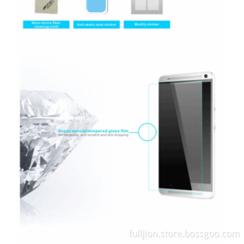 Super anti crack 0.2mm round angle tempered glass screen protector for HTC ONE MAX